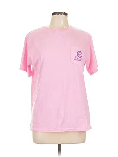 Pre-owned Majestic Short Sleeve T-shirt In Pink