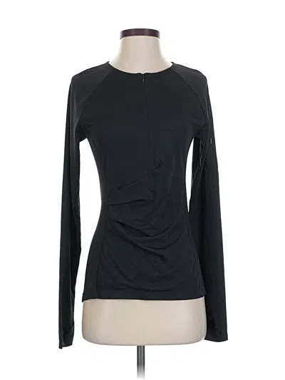 Pre-owned Athleta Cardigan Sweater In Black