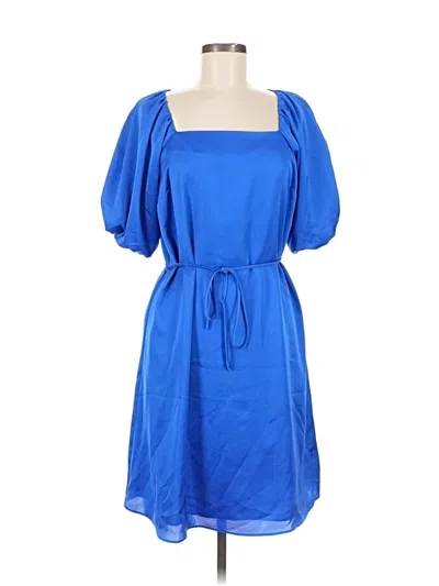 Pre-owned Ann Taylor Casual Dress In Blue