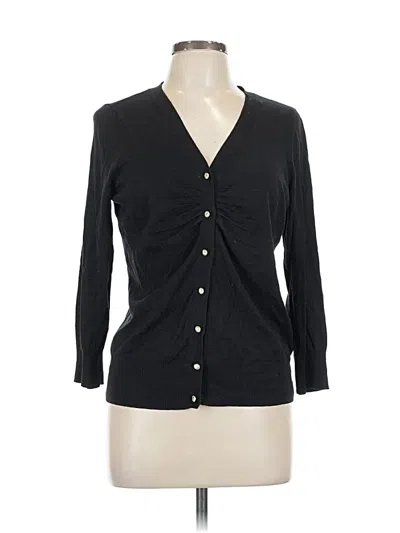 Pre-owned Talbots 3/4 Sleeve Blouse In Black
