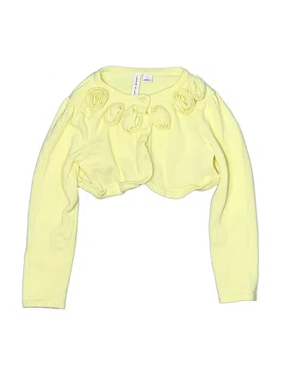 Pre-owned Janie And Jack Kids' Cardigan Sweater In Yellow