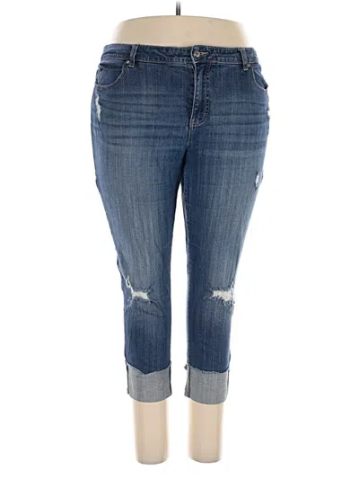 Pre-owned Jennifer Lopez Jeans In Blue