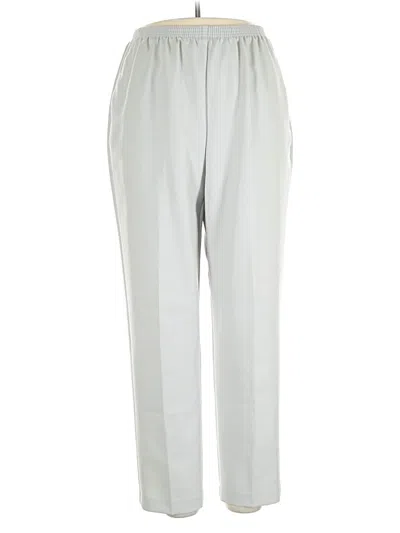 Pre-owned Alfred Dunner Casual Pants In Gray