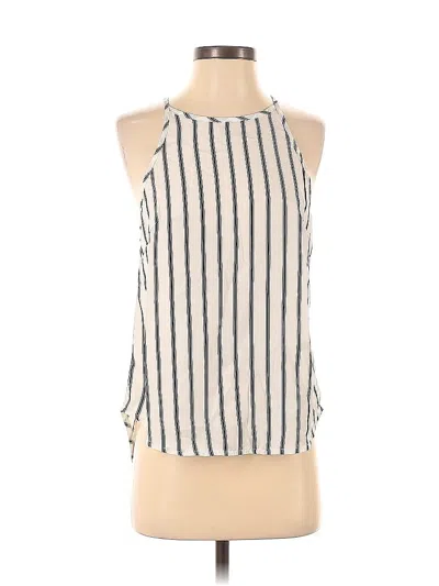 Pre-owned White Fox Sleeveless Blouse In White