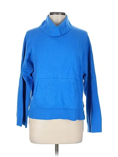 Pre-owned Banana Republic Turtleneck Sweater In Blue