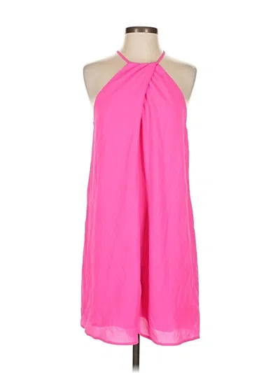 Pre-owned Main Strip Cocktail Dress In Pink