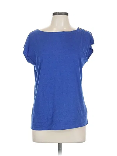 Pre-owned Talbots Short Sleeve T-shirt In Blue