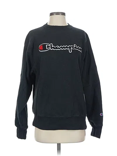 Pre-owned Champion Sweatshirt In Black