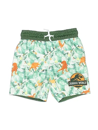 Pre-owned Jurassic World Kids' Board Shorts In Green