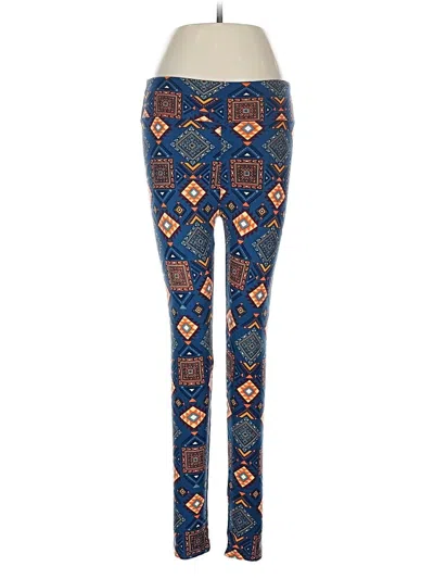 Pre-owned Lularoe Leggings In Blue