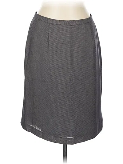 Pre-owned Villager By Liz Claiborne Formal Skirt In Gray