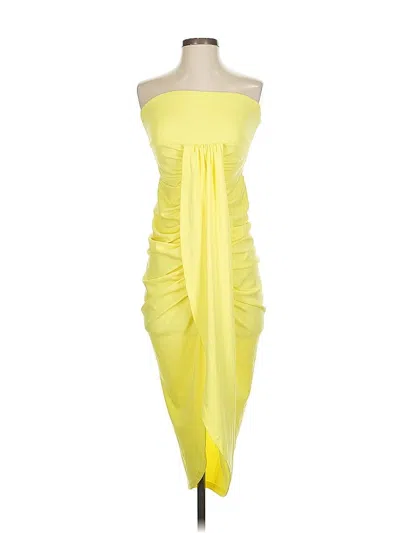 Pre-owned Assorted Brands Cocktail Dress In Yellow