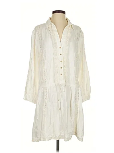 Pre-owned Melissa Odabash Casual Dress In White