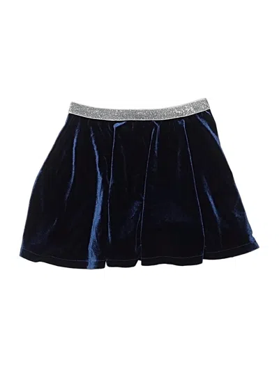 Pre-owned Lands' End Kids'  Skirt In Blue