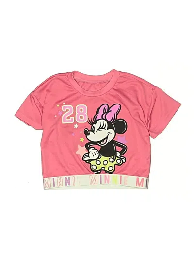 Pre-owned Disney Kids' Short Sleeve T-shirt In Pink