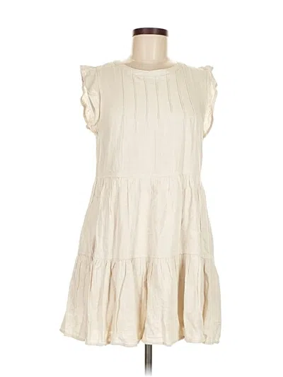 Pre-owned Assorted Brands Casual Dress In White