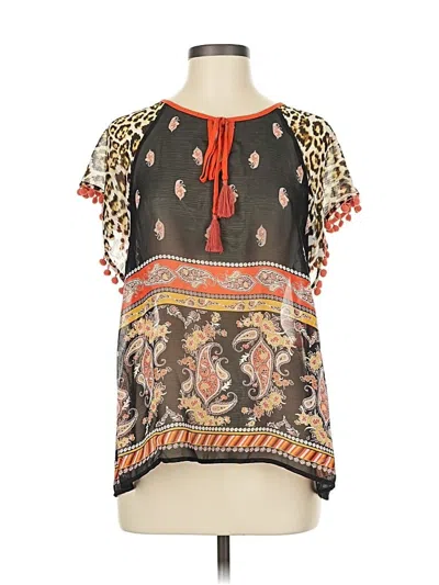 Pre-owned Melissa Paige Short Sleeve T-shirt In Black