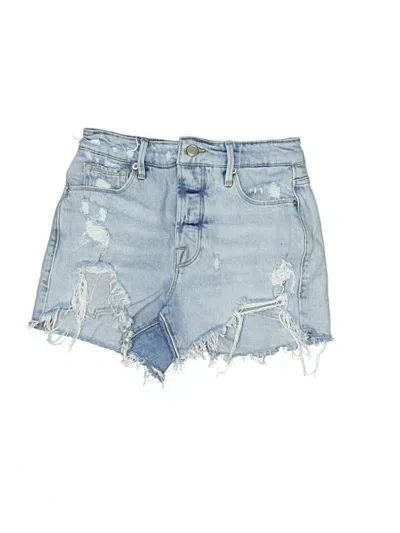 Pre-owned Good American Denim Shorts In Blue