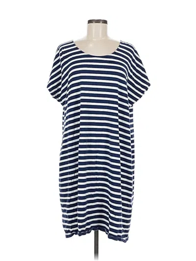 Pre-owned Lands' End Casual Dress In Blue