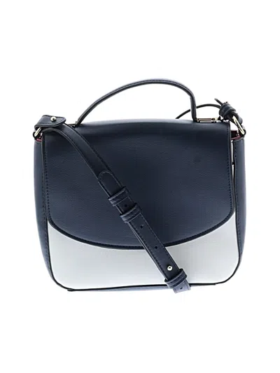 Pre-owned Alfani Leather Crossbody Bag In Blue