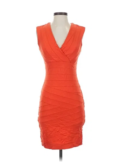 Pre-owned Robert Rodriguez Cocktail Dress In Orange