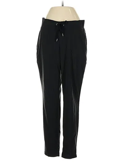 Pre-owned Athleta Track Pants In Black