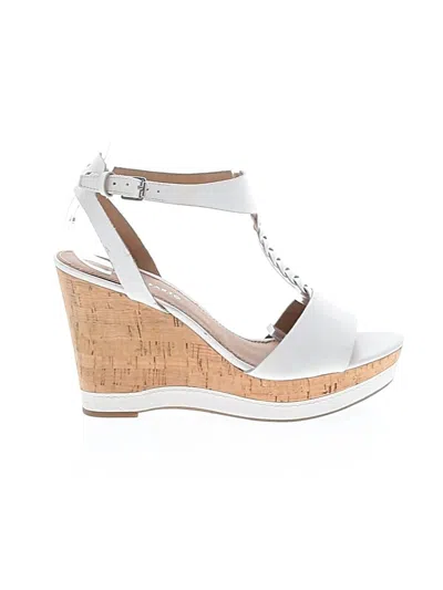 Pre-owned Franco Sarto Wedges In White