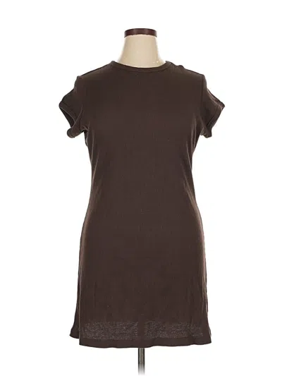 Pre-owned Collusion Casual Dress In Brown
