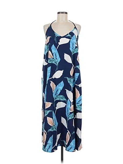 Pre-owned Shein Casual Dress In Blue