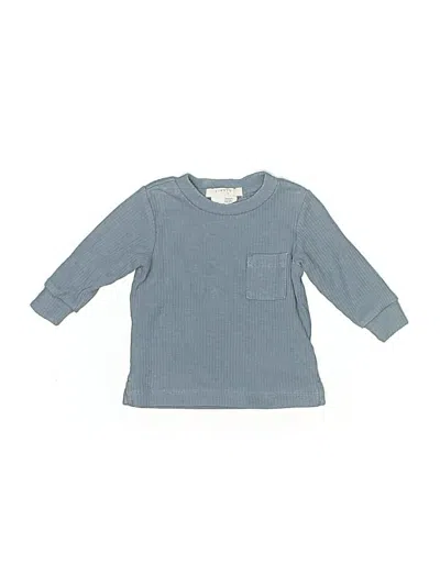 Pre-owned Firsts By Petit Lem Babies' 3/4 Sleeve T-shirt In Blue