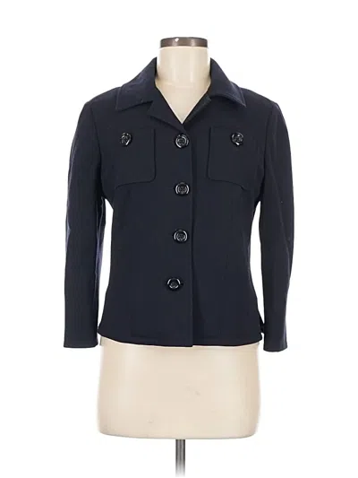 Pre-owned Per Se By Carlisle Blazer Jacket In Blue