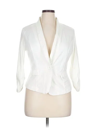 Pre-owned Charlotte Russe Cardigan Sweater In White