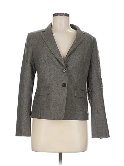 Pre-owned Ann Taylor Blazer Jacket In Gray