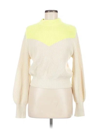 Pre-owned Levi's Turtleneck Sweater In White