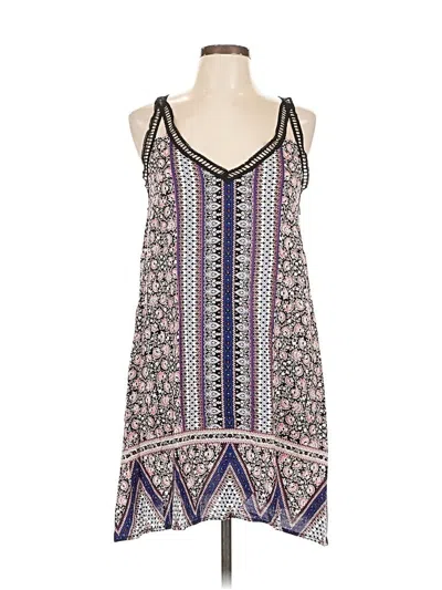 City Studio Casual Dress In Purple