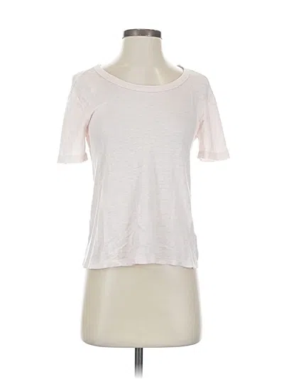 Pre-owned A.l.c Short Sleeve Top White Crew Neck Tops