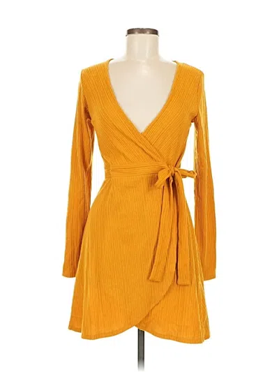 Pre-owned Forever 21 Casual Dress In Yellow
