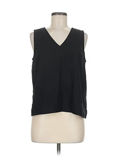 Pre-owned Ann Taylor Sleeveless Blouse In Black