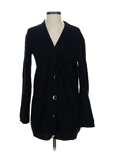 Pre-owned Joie Wool Cardigan Sweater In Black