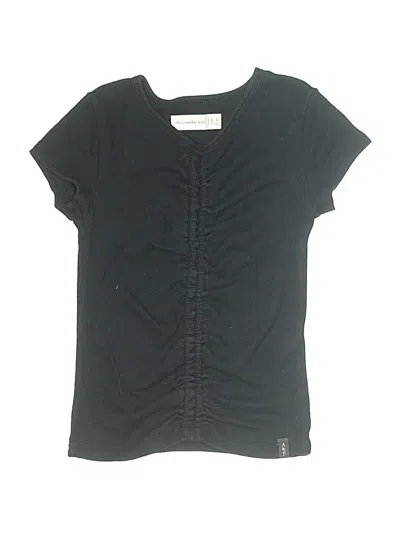 Pre-owned Abercrombie Kids' Short Sleeve Henley Shirt In Black