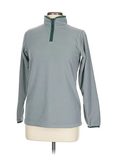 Pre-owned Lands' End Fleece Jacket In Gray