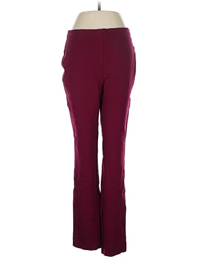 Pre-owned Liz Claiborne Active Pants In Burgundy