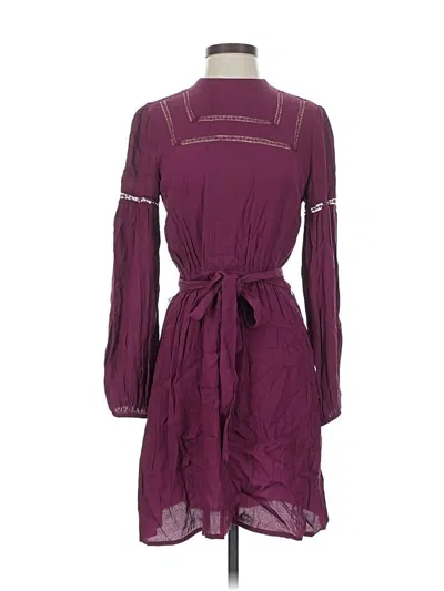 Pre-owned Gap Casual Dress In Burgundy