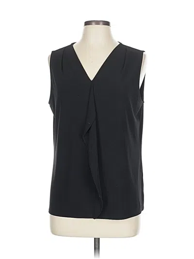 Pre-owned Roz & Ali Sleeveless Blouse In Black