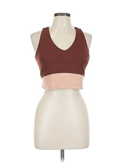 Pre-owned Flx Tank Top Brown Halter Neckline Tops
