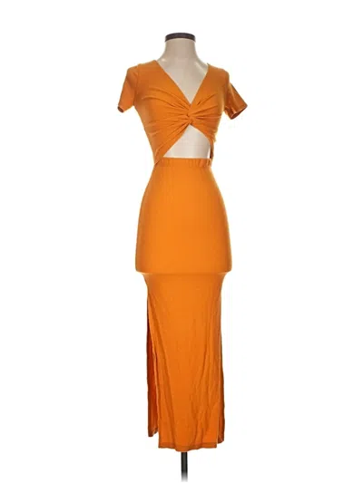 Pre-owned Lulus Cocktail Dress In Orange