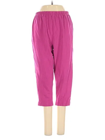 Pre-owned Woman Within Casual Pants In Pink