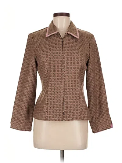 Pre-owned Jessica Howard Blazer Jacket In Brown