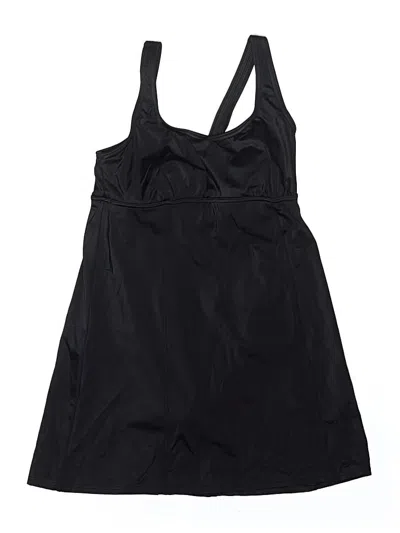 Pre-owned Lands' End One Piece Swimsuit In Black