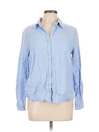 Pre-owned Orvis Long Sleeve Button Down Shirt In Blue